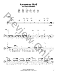 Awesome God Guitar and Fretted sheet music cover